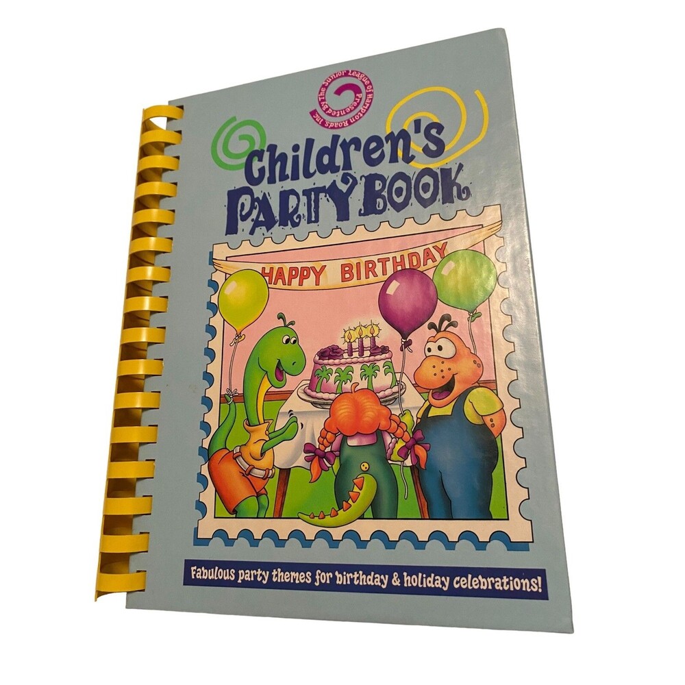 Vintage 1984 Children’s Party Book Junior League Hampton Roads Birthday Holiday